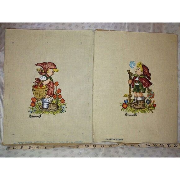 5/$25 12" X 9" Finished 3D Crewel Embroidery Set Pre Worked Needlepoint - Picture 1 of 9